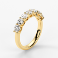 Half Paved Wedding Rings