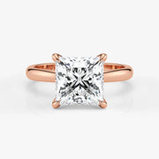 Princess-cut-lab-grown-diamond-engagement-ring-in-18K-rose-gold-by-Assel-&-Co