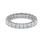 Princess Cut Lab Grown Diamond Eternity Wedding Ring in Platinum