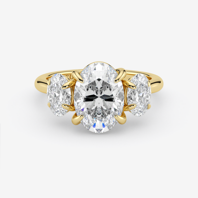 Classic Engagement Ring - Three-Stone Style
