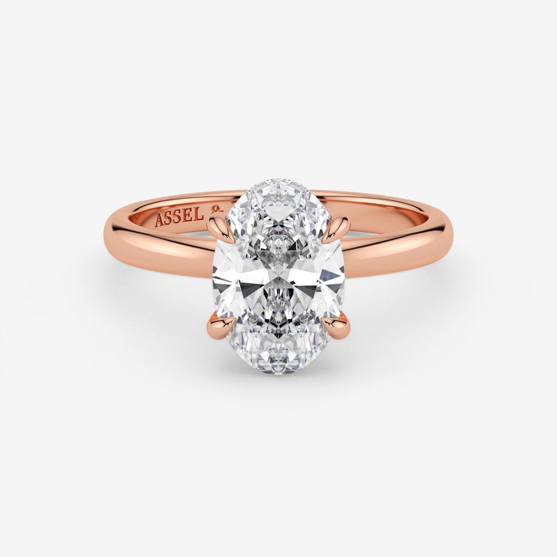 Classic Engagement Ring - Hidden Halo Style