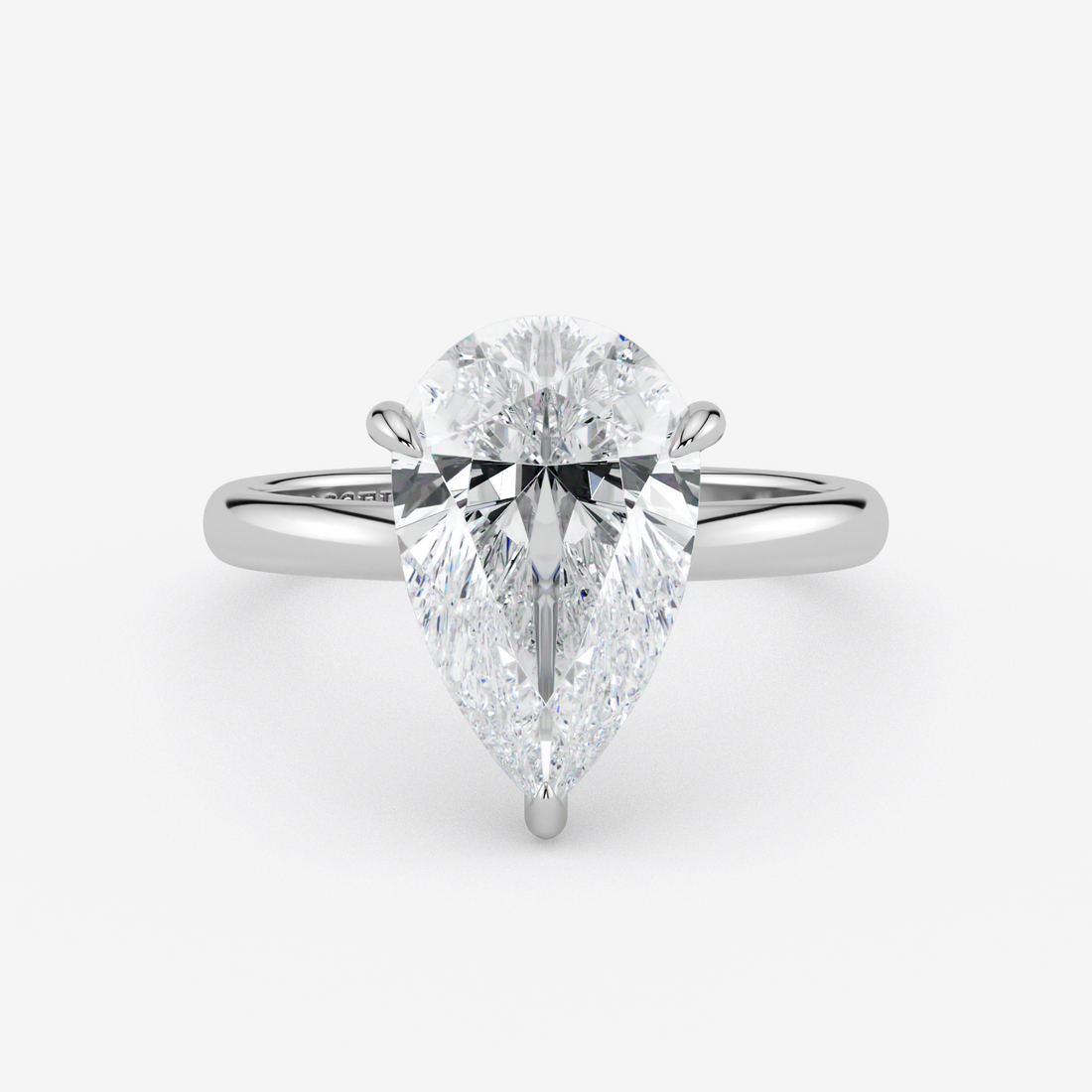 Classic Engagement Ring - Hidden Halo Style