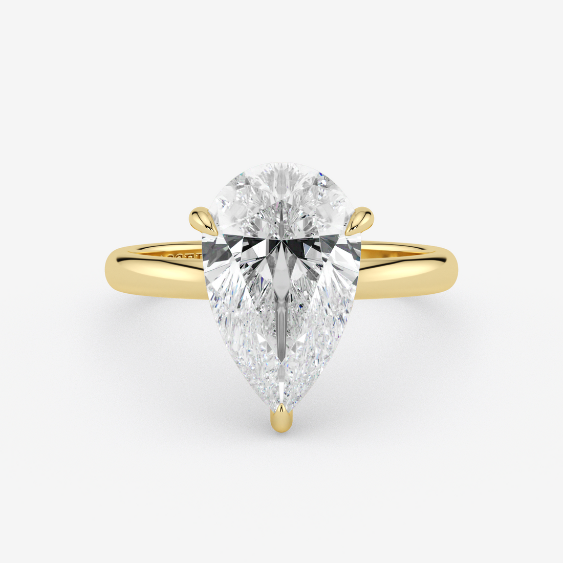 Classic Engagement Ring - Hidden Halo Style