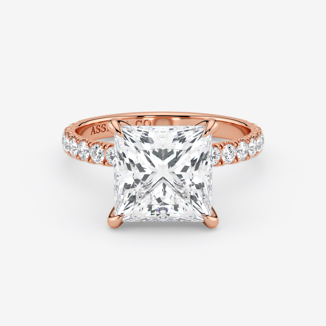 Classic Engagement Ring - Pave Style