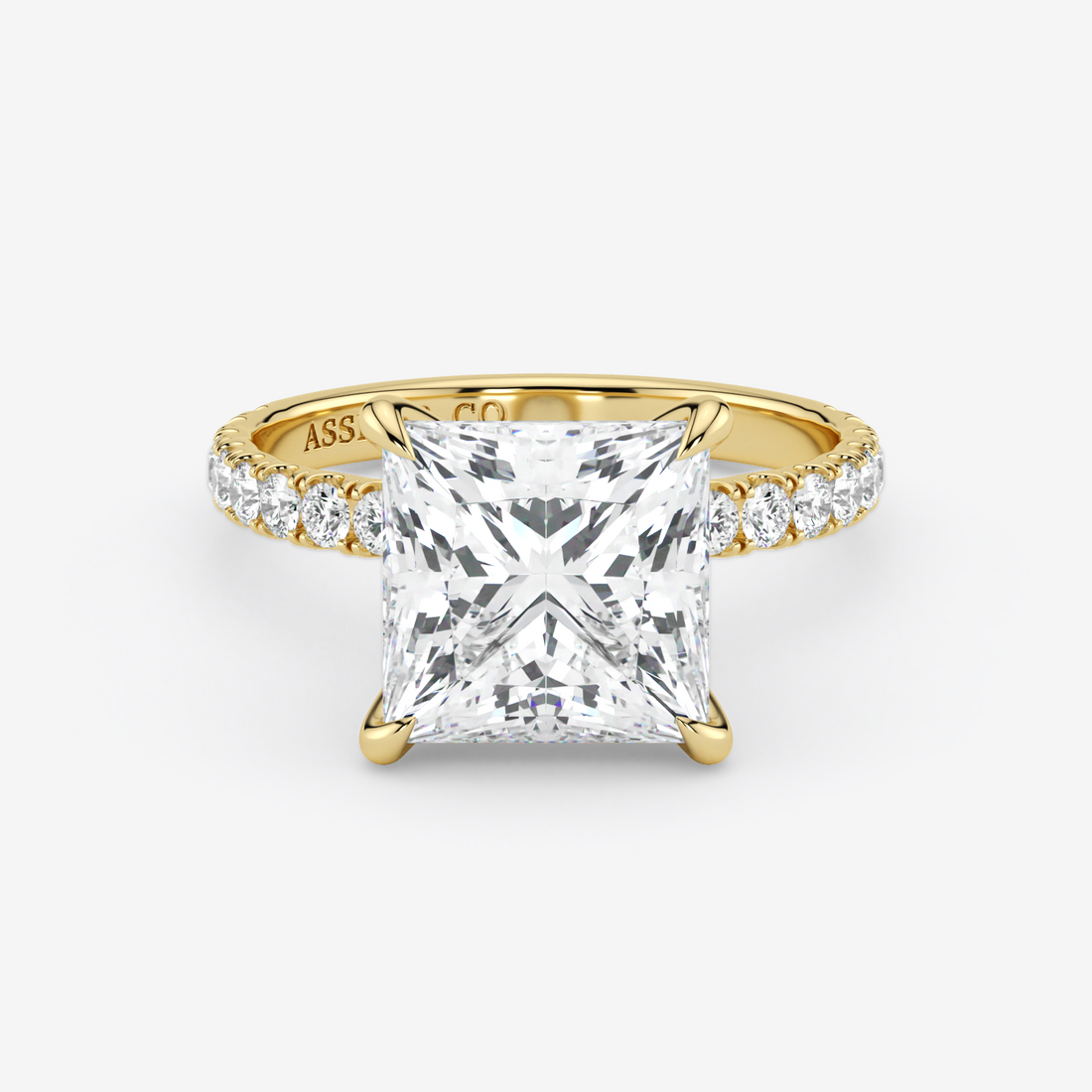 Classic Engagement Ring - Pave Style