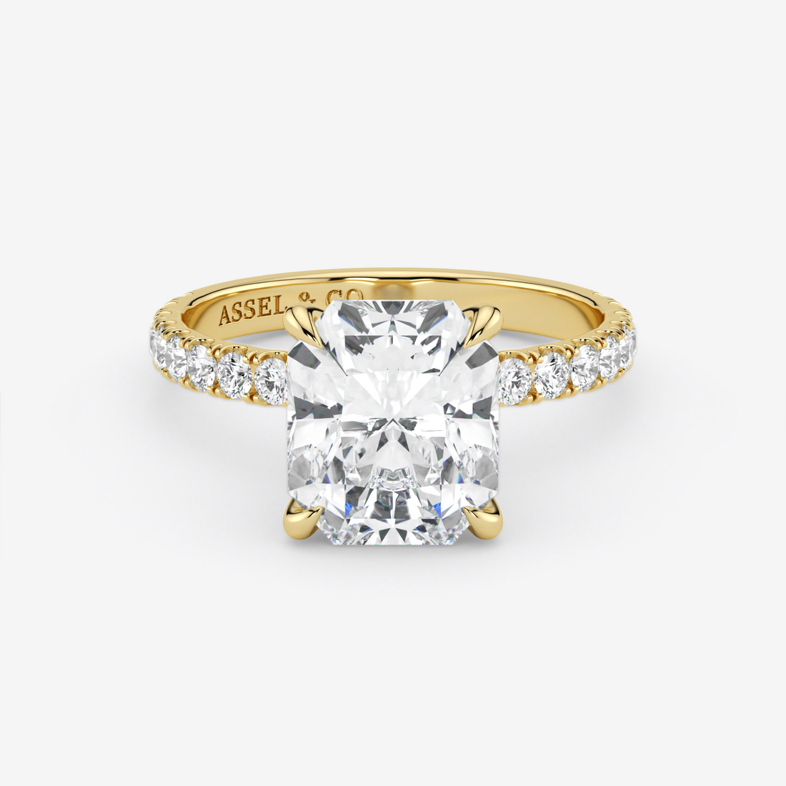 Classic Engagement Ring - Pave Style