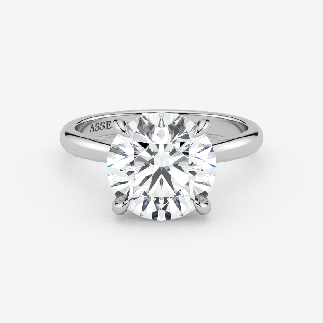 Classic Engagement Ring - Hidden Halo Style