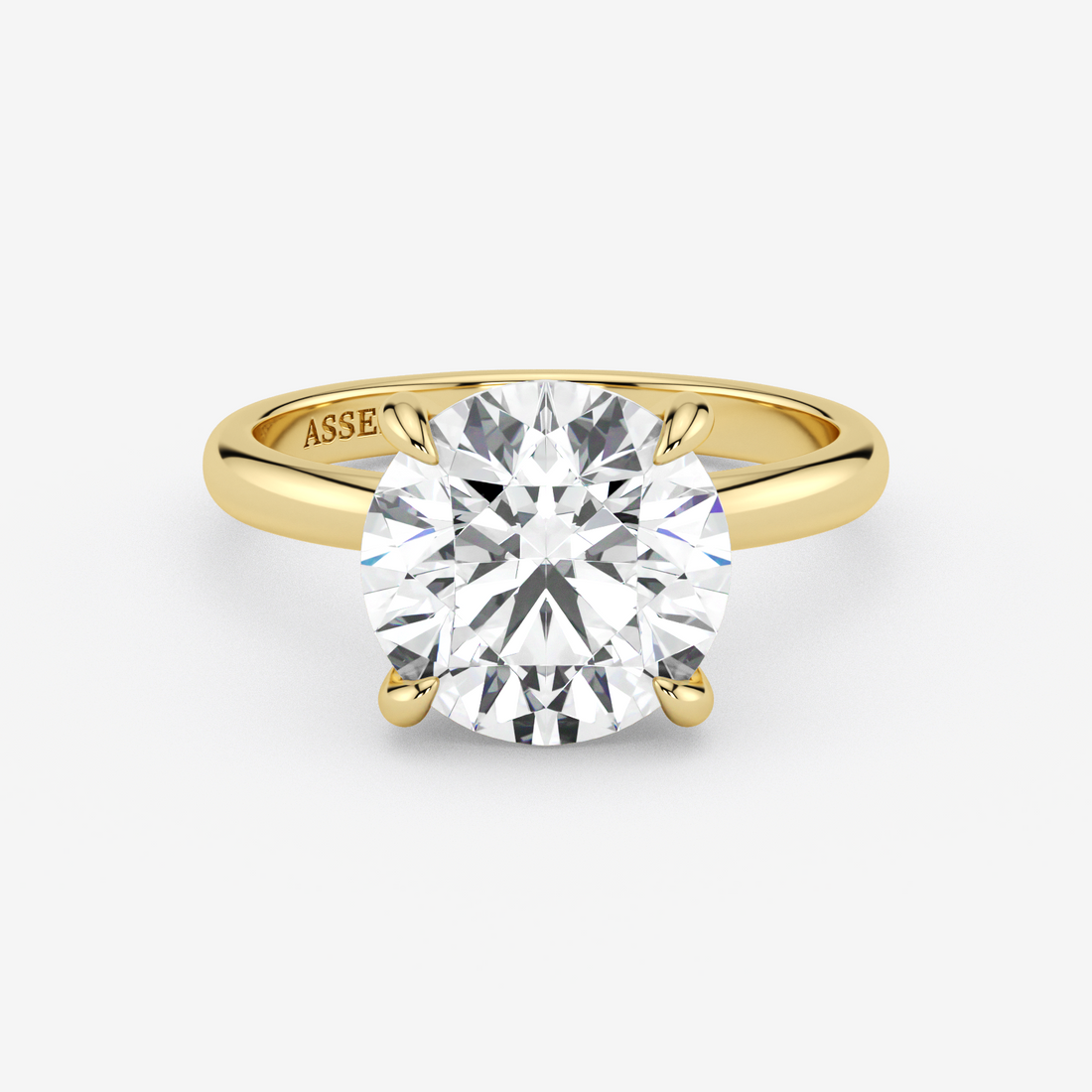 Classic Engagement Ring - Hidden Halo Style