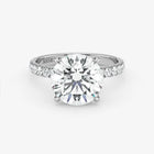 Diamond ring with 'Assante' branding on a white background