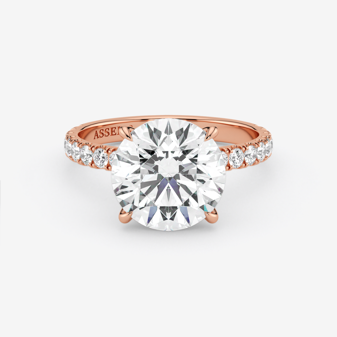 Classic Engagement Ring - Pave Style