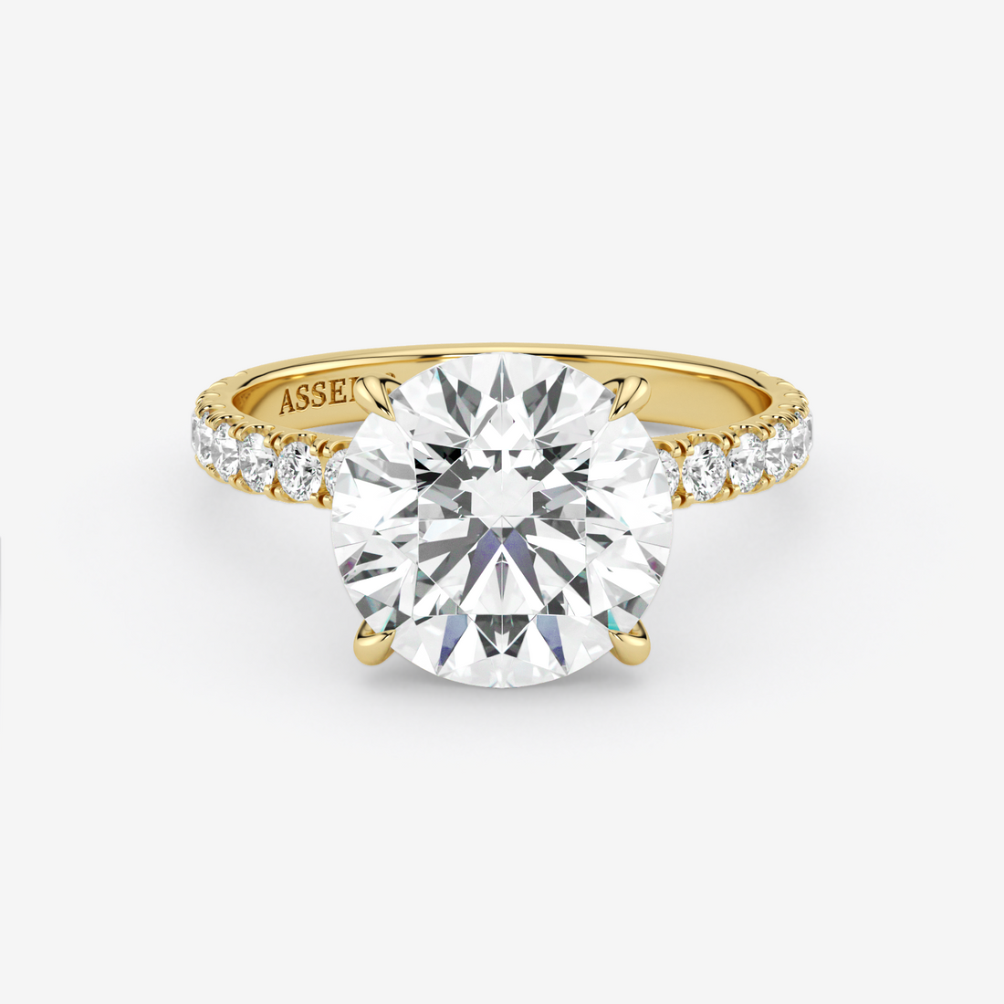 Classic Engagement Ring - Pave Style