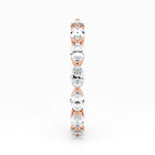 Marquise Cut Lab Grown Diamond Eternity Wedding Ring in 18K Rose Gold
