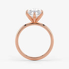 Marquise Cut Lab Grown Diamond Engagement Ring in 18K Rose Gold - Solitaire Style