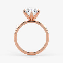 Marquise Cut Lab Grown Diamond Engagement Ring in 18K Rose Gold - Solitaire Style