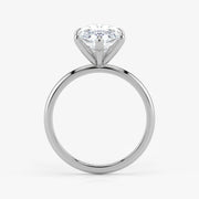 Marquise Cut Lab Grown Diamond Engagement Ring in Platinum - Solitaire Style