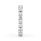 Princess Cut Lab Grown Diamond Eternity Wedding Ring in Platinum