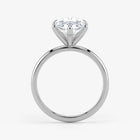 Marquise Cut Lab Grown Diamond Engagement Ring in 18K White Gold - Solitaire Style