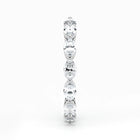 Marquise Cut Lab Grown Diamond Eternity Wedding Ring in 18K White Gold