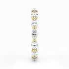 Marquise Cut Lab Grown Diamond Eternity Wedding Ring in 18K Yellow Gold