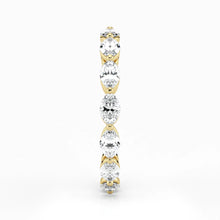 Marquise Cut Lab Grown Diamond Eternity Wedding Ring in 18K Yellow Gold