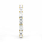 Radiant Cut Lab Grown Diamond Eternity Wedding Ring in 18K Yellow Gold