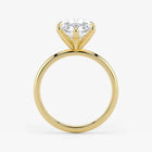 Marquise Cut Lab Grown Diamond Engagement Ring in 18K Yellow Gold - Solitaire Style