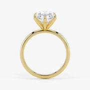 Marquise Cut Lab Grown Diamond Engagement Ring in 18K Yellow Gold - Solitaire Style