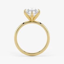 Marquise Cut Lab Grown Diamond Engagement Ring in 18K Yellow Gold - Solitaire Style