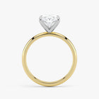 Oval Cut Lab Grown Diamond Engagement Ring in 18K Two-Tone Gold - 2.09 CTW
