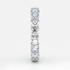 Round Cut Lab Grown Diamond Eternity Wedding Ring in Platinum