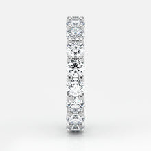 Round Cut Lab Grown Diamond Eternity Wedding Ring in Platinum
