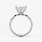 Pear Cut Lab Grown Diamond Engagement Ring in 18K White Gold - Solitaire Style