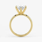 Pear Cut Lab Grown Diamond Engagement Ring in 18K Yellow Gold - Solitaire Style