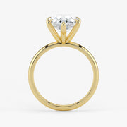 Pear Cut Lab Grown Diamond Engagement Ring in 18K Yellow Gold - Solitaire Style