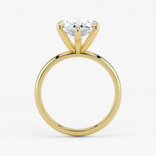 Pear Cut Lab Grown Diamond Engagement Ring in 18K Yellow Gold - Solitaire Style