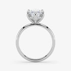 Marquise Cut Lab Grown Diamond Engagement Ring in Platinum - Hidden Halo