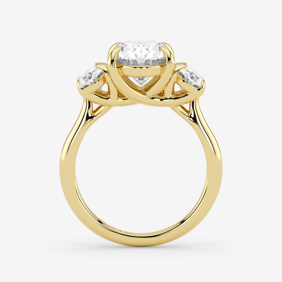 Classic Engagement Ring - Three-Stone Style