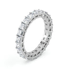 Princess Cut Lab Grown Diamond Eternity Wedding Ring in Platinum