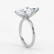 Marquise Cut Lab Grown Diamond Engagement Ring in Platinum - Solitaire Style