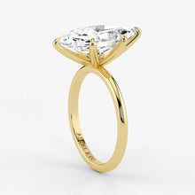 Marquise Cut Lab Grown Diamond Engagement Ring in 18K Yellow Gold - Solitaire Style