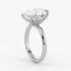Pear Cut Lab Grown Diamond Engagement Ring in 18K White Gold - Solitaire Style