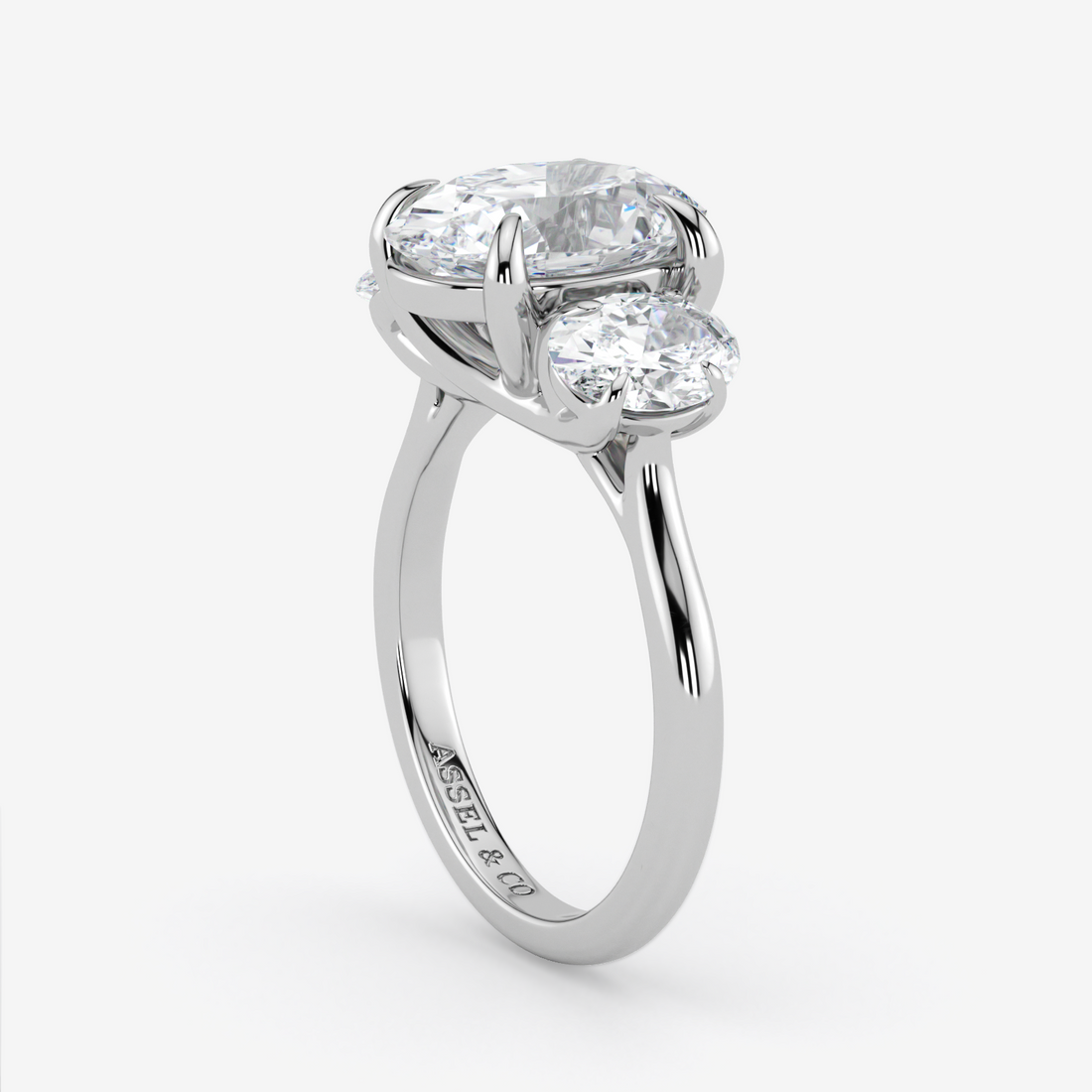 Classic Engagement Ring - Three-Stone Style