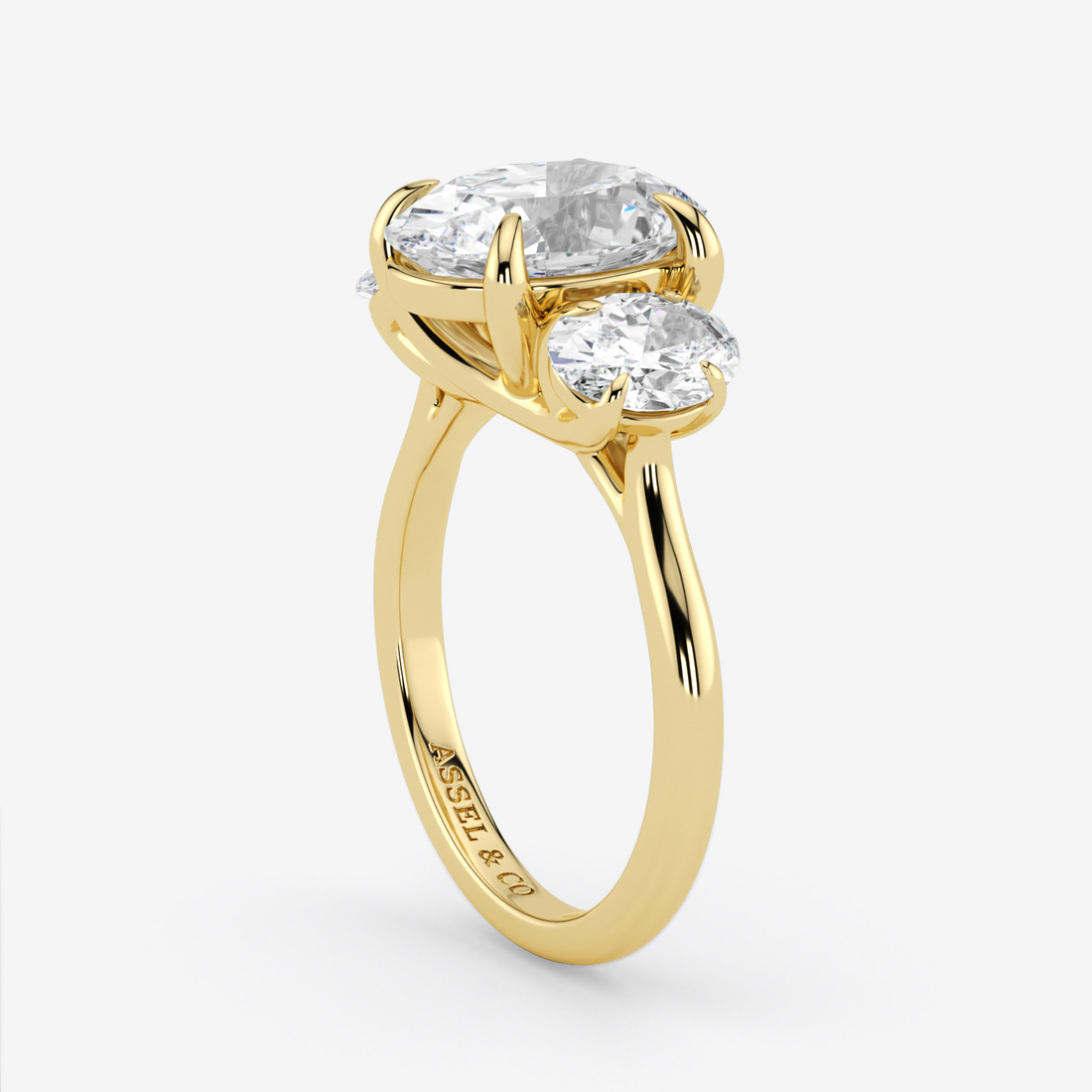 Classic Engagement Ring - Three-Stone Style