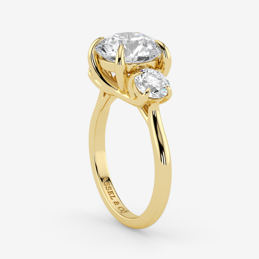 Classic Engagement Ring - Three-Stone Style