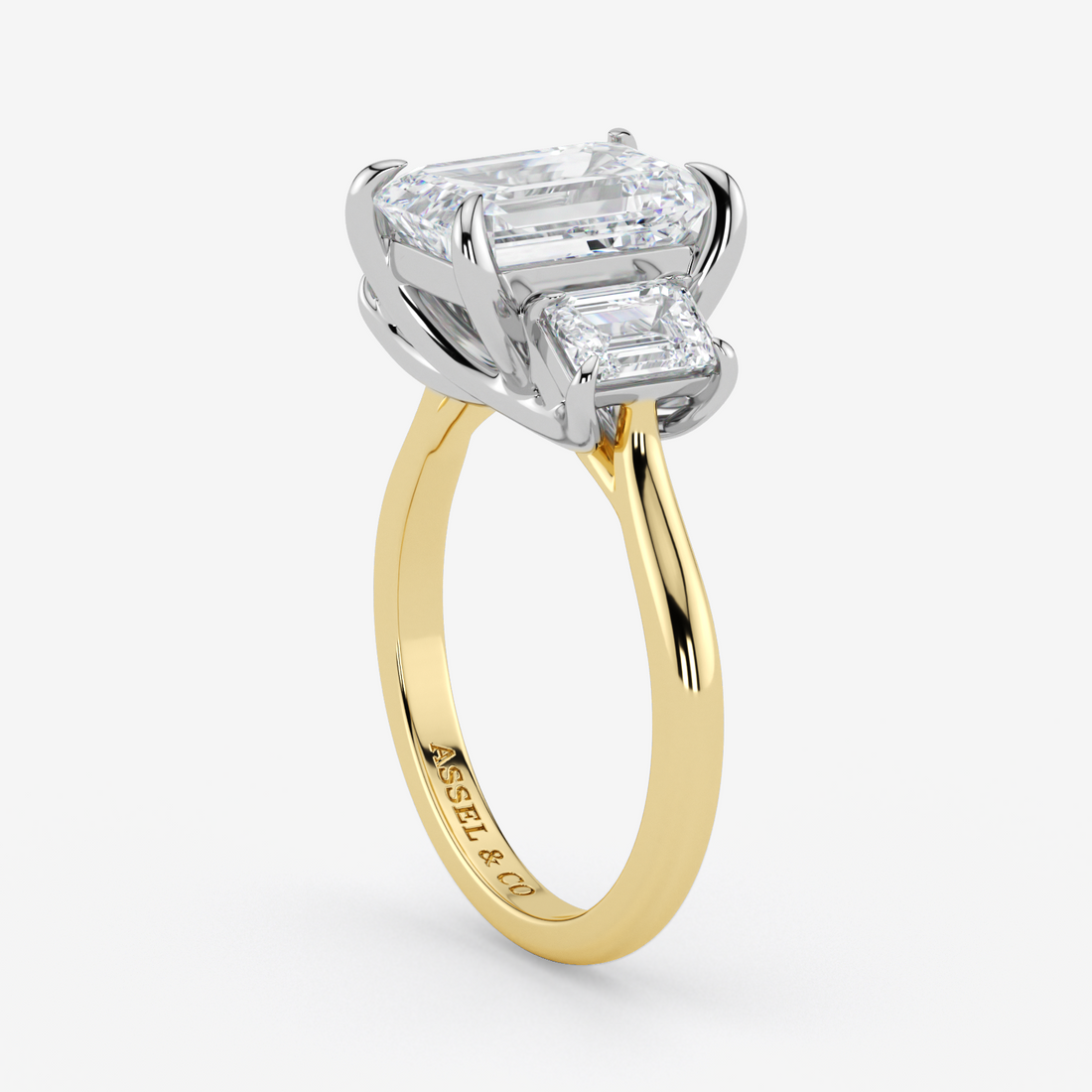 Classic Engagement Ring - Three-Stone Style