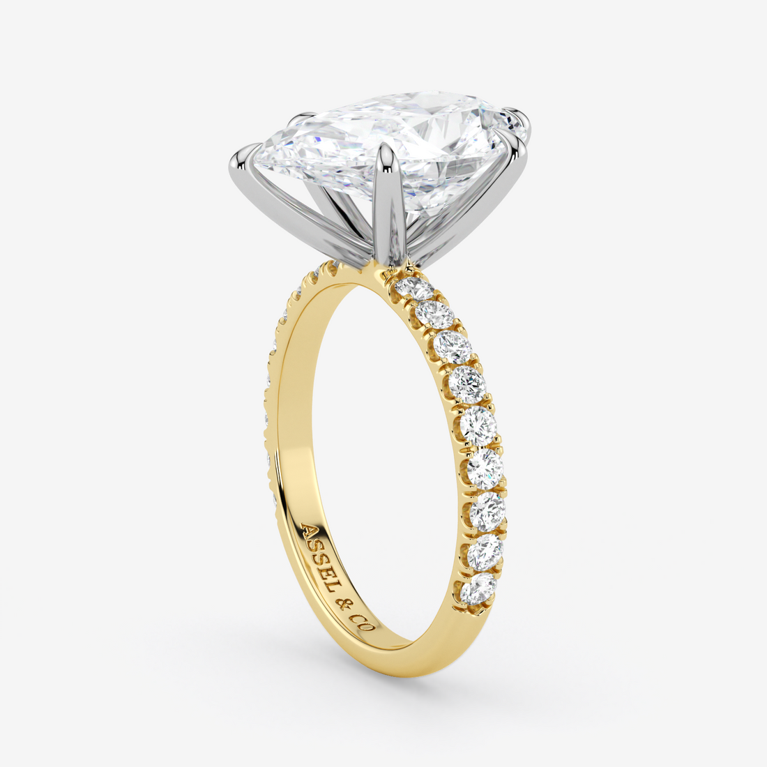 Classic Engagement Ring - Pave Style