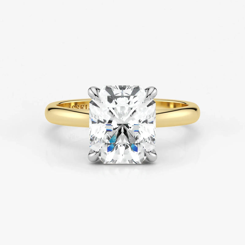 Radiant-cut-lab-grown-diamond-engagement-ring-in-two-tone-18K-gold-by-Assel-&-Co
