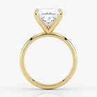 Princess Cut Lab Grown Diamond Engagement Ring in 18K Yellow Gold - Solitaire Style