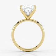 Princess Cut Lab Grown Diamond Engagement Ring in 18K Yellow Gold - Solitaire Style