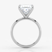 Princess Cut Lab Grown Diamond Engagement Ring in 18K White Gold - Solitaire Style